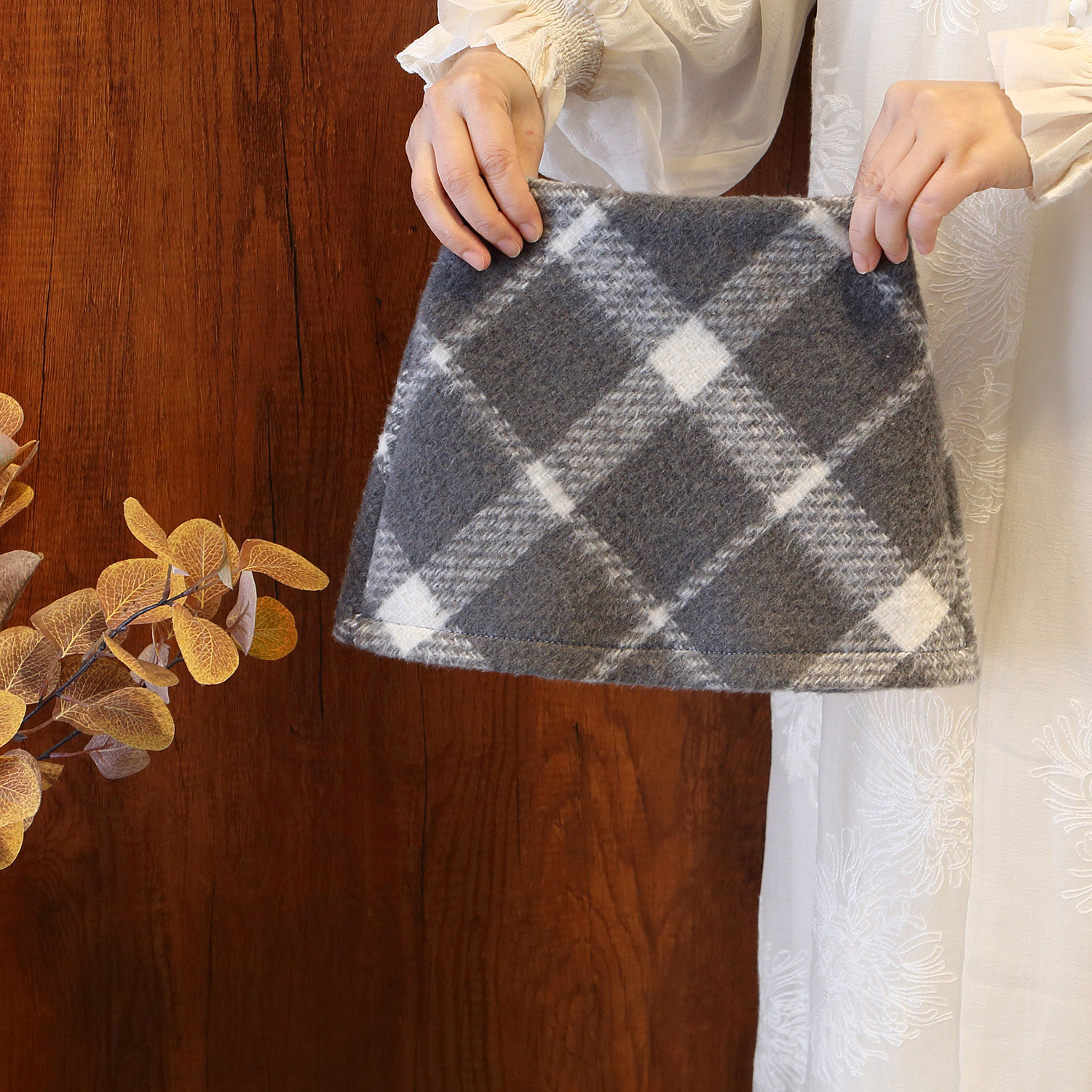 女童2025冬季新款加厚学院风格子毛呢半身裙女高腰显瘦防走光短裙,童装/婴儿装/亲子装,半身裙,淘宝优惠券,粉丝福利购,淘宝优惠卷