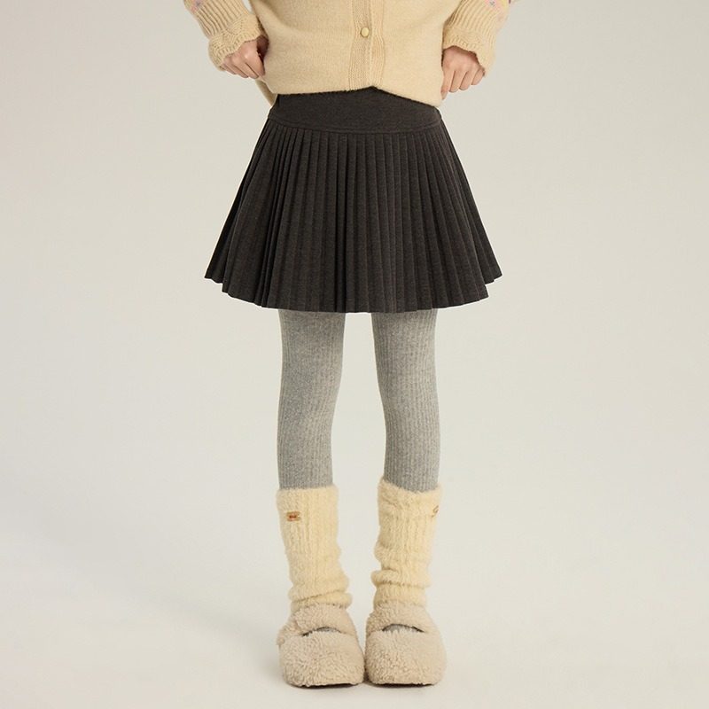 女童韩版学院风百褶裙2025冬季新款儿童百搭加厚毛呢半身裙子好看,童装/婴儿装/亲子装,半身裙,淘宝优惠券,粉丝福利购,淘宝优惠卷