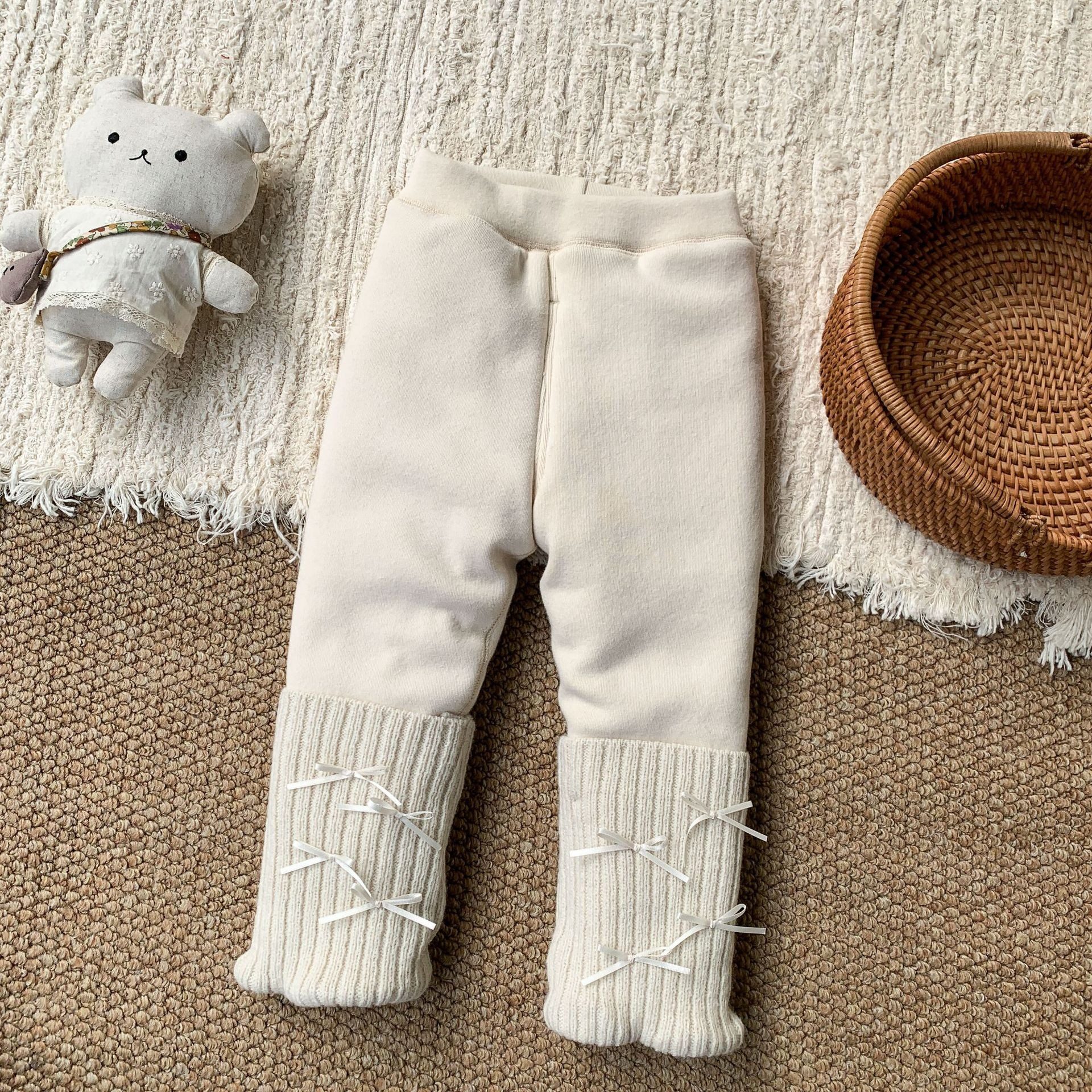 女童裤子冬装2025新款加厚保暖儿童棉裤女宝婴儿宝宝打底裤长裤