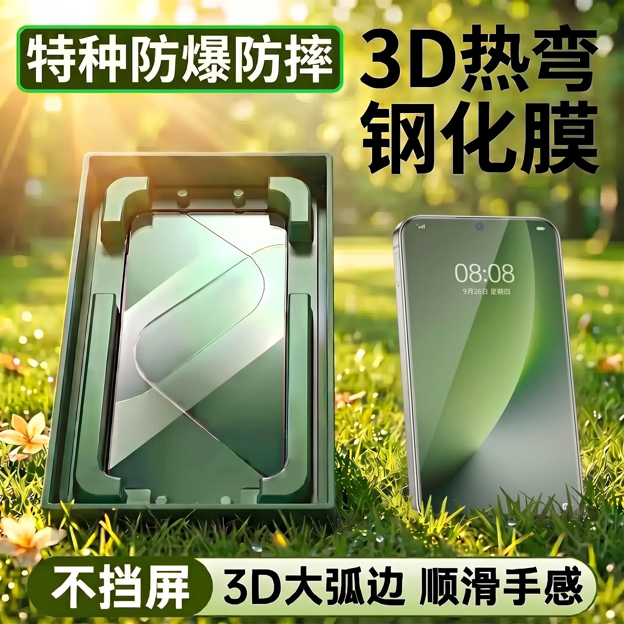 佐辰 3D热弯膜 适用荣耀Magic9ProMax钢化膜magic8手机膜康宁超声波解锁migac7全覆盖防爆保护贴膜honor无尘