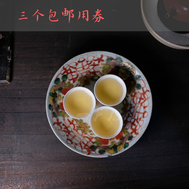 90年代 潮州库存 薄胎白玉令 白瓷工夫小茶杯 老杯子3个58包邮