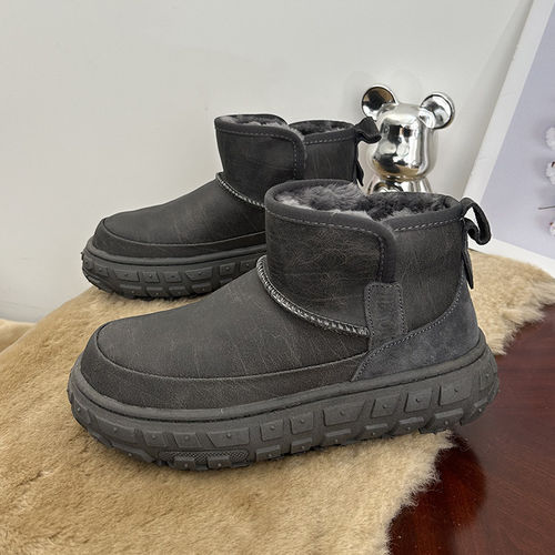 澳洲羊皮毛一体雪地靴男鞋冬季加绒加厚零下40度东北保暖锁温棉鞋