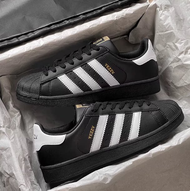 正品经典黑色贝壳头男鞋女2026春季新款厚底增高情侣运动休闲板鞋