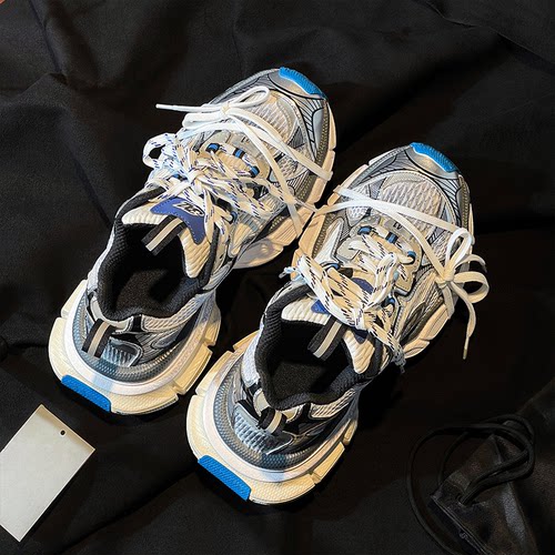 做旧3xl老爹鞋男女款2026夏季新款透气情侣厚底休闲百搭运动鞋ins