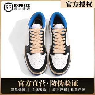 正品aj低帮闪电倒钩莆田男鞋休闲百搭运动板鞋aj1倒勾鞋2025新款