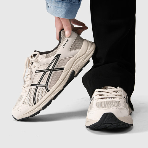 【版】莆田复古运动慢跑步鞋男2025新款夏季网面透气休闲男鞋