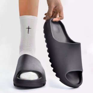 椰子拖鞋og yeezy正品莆田2026新款外穿黑色踩屎感软底运动一字拖