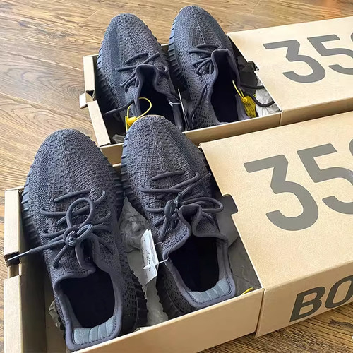 OG YEEZY广椰子鞋350黑武士男女2026新款厚底网面透气轻便运动鞋