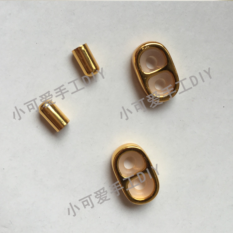 可调节金色配件四件套金属扣