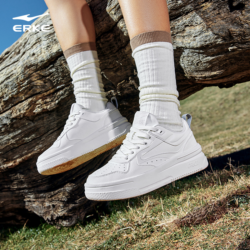 鸿星尔克鞋子小白女鞋