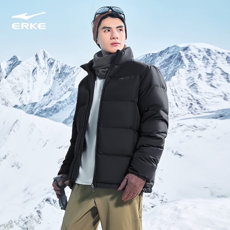 鸿星尔克羽绒服男2025冬季新款