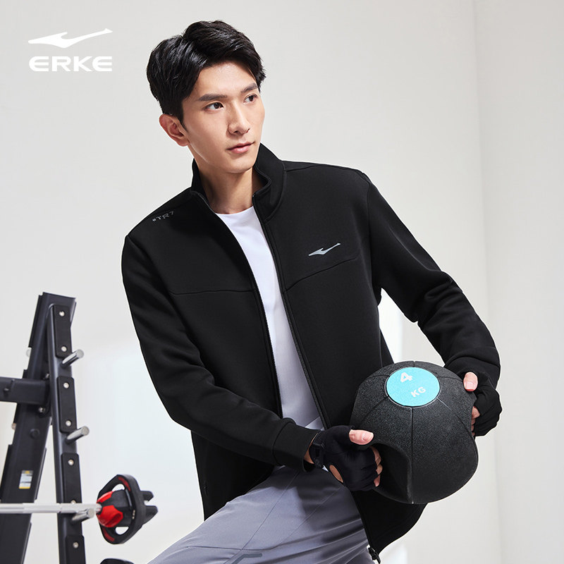 立型科技丨鸿星尔克运动外套男2025秋季新款男士针织开衫卫衣夹克,运动服/休闲服装,运动卫衣/套头衫,淘宝优惠券,粉丝福利购,淘宝优惠卷