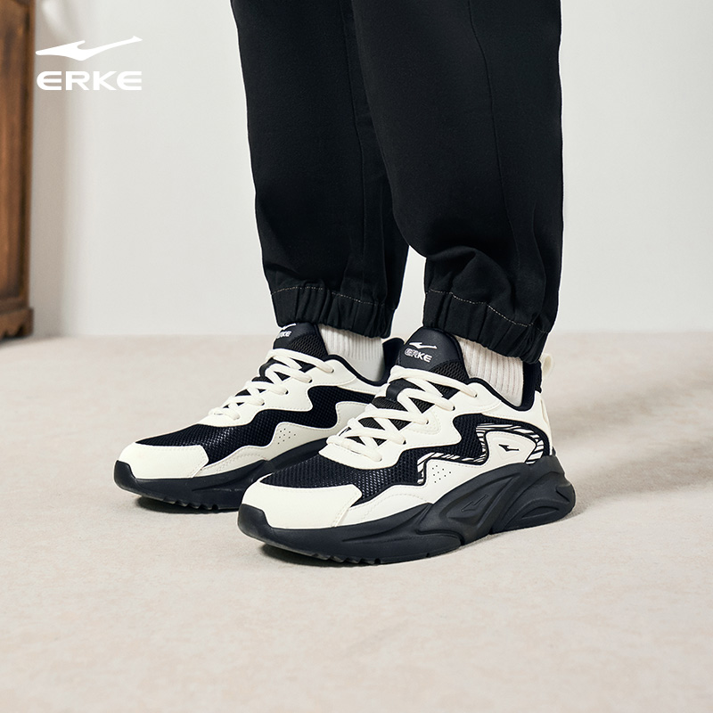 鸿星尔克川流2.0男子老爹鞋系带