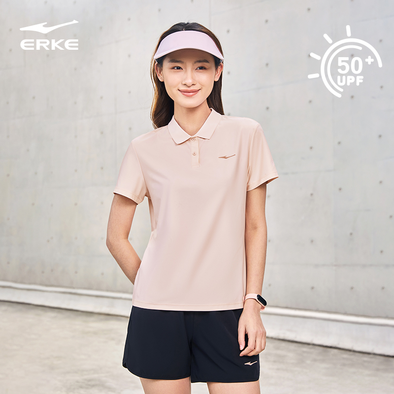 鸿星尔克polo衫t恤女夏季新款