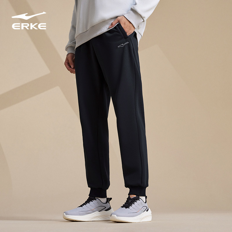 鸿星尔克运动裤男士春秋季新款加厚舒暖绒卫裤针织长裤束口男裤子,运动服/休闲服装,运动长裤,淘宝优惠券,粉丝福利购,淘宝优惠卷