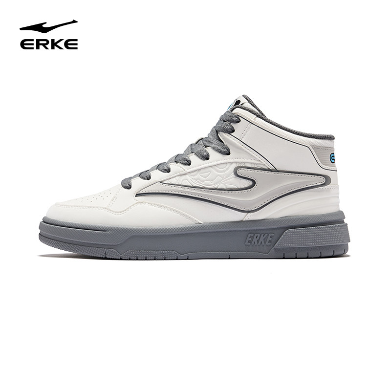 电池熊猫SE鸿星尔克板鞋高帮男鞋秋季新款皮面鞋子学生休闲运动鞋,运动鞋new,板鞋,淘宝优惠券,粉丝福利购,淘宝优惠卷