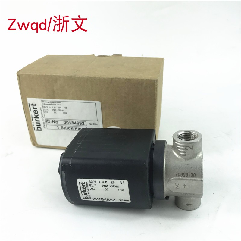 6027 A 4.0 EP VA G1/4  PN0-20BAR 24VDC不锈钢高压宝德burker