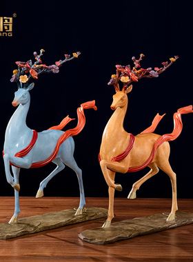 北将全铜《九色鹿》新中式大摆件