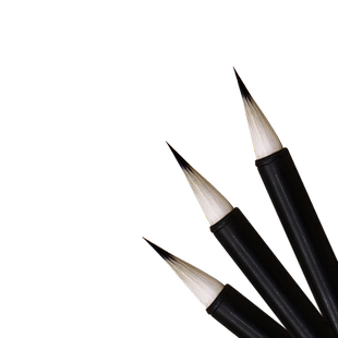 河南非遗礼品汝阳刘毛笔纯紫尖小楷国画勾线书法套装抄经黑檀木杆