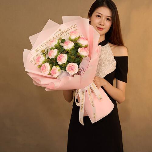 超大毛线手工编织针织花束成人礼情人节送女友闺蜜妈妈婆生日礼物