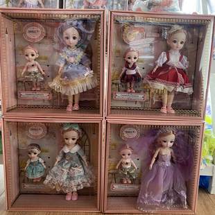 洋娃娃礼盒礼物女孩公主可爱儿童多关节娃娃12寸软胶亲子婚纱玩具