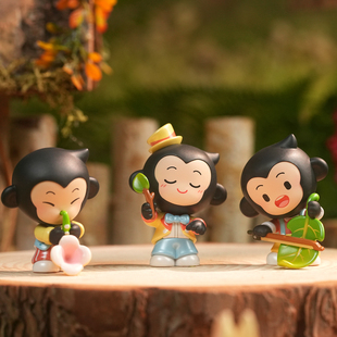 【猿辅导官方旗舰店】「森林合奏团」小猿迷你手办萌粒桌面摆件