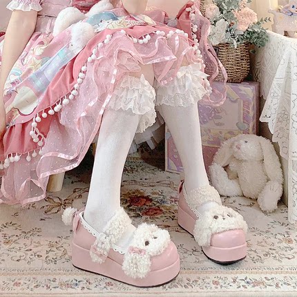 【全款7天内发货】兔团子厚底芝士芒芒物语松糕底doll感可爱百搭