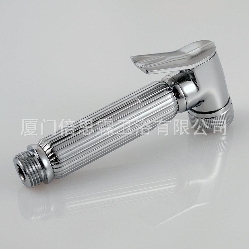 新款直销全铜压马桶喷枪卫生间妇洗器家用压冲洗喷头圆形手持龙头