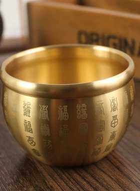 新款直销纯铜米缸百福缸百福小杯桌面招财小摆件杯模具客厅铜制聚