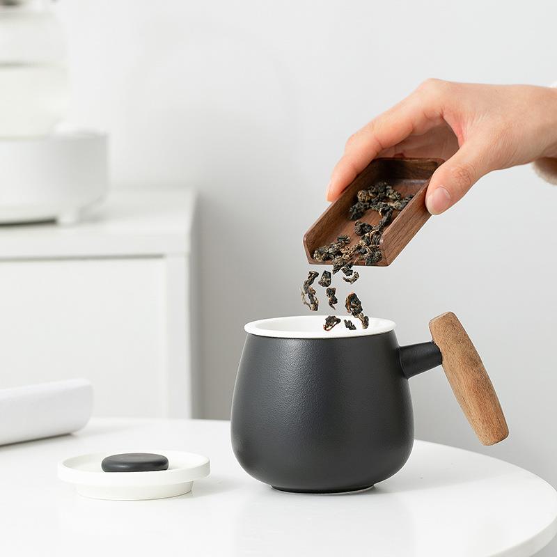 新款直销创意个性马克杯茶杯陶瓷办公杯茶水分离泡茶杯团购礼品定