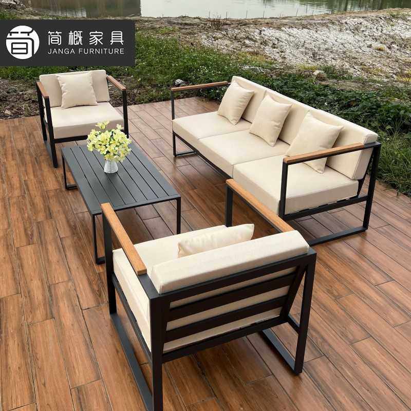 新款直销简约工业户外沙发别墅休闲会所庭院露天阳台藤编铝合金不,住宅家具,户外沙发,淘宝优惠券,粉丝福利购,淘宝优惠卷