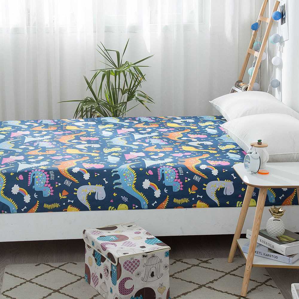 新款直销 儿童卡通床笠单件1.2m1.5米床垫防尘保护套上下铺床套8