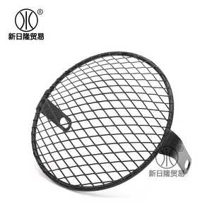 新款直销摩托车CG125改装大灯GN125太子复古前照灯网罩保护罩防护