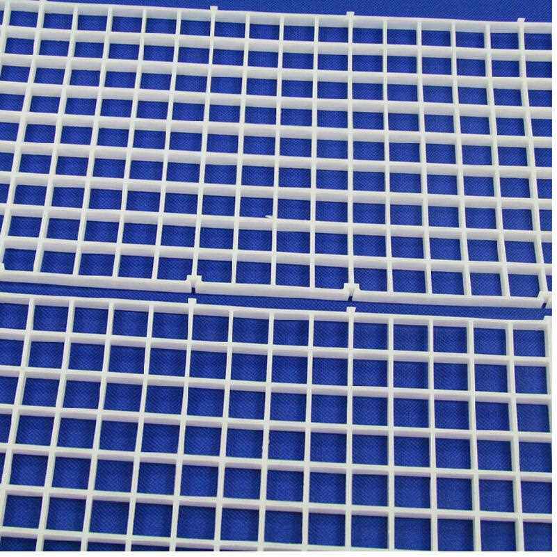 新款直销水族箱鱼缸底部过滤网格 网隔板 黑/白色格子板底滤板 透