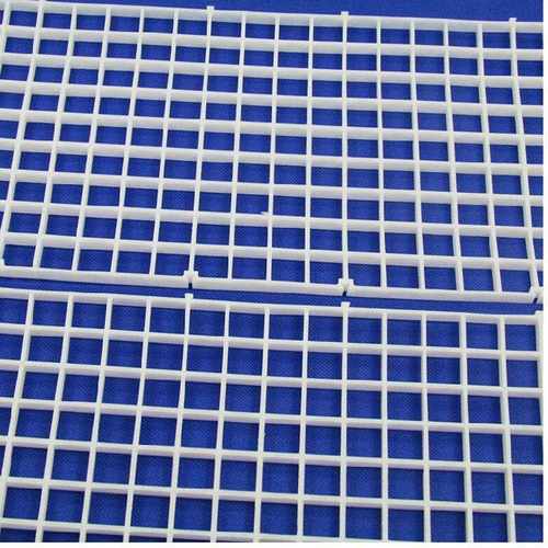 新款直销水族箱鱼缸底部过滤网格 网隔板 黑/白色格子板底滤板 透