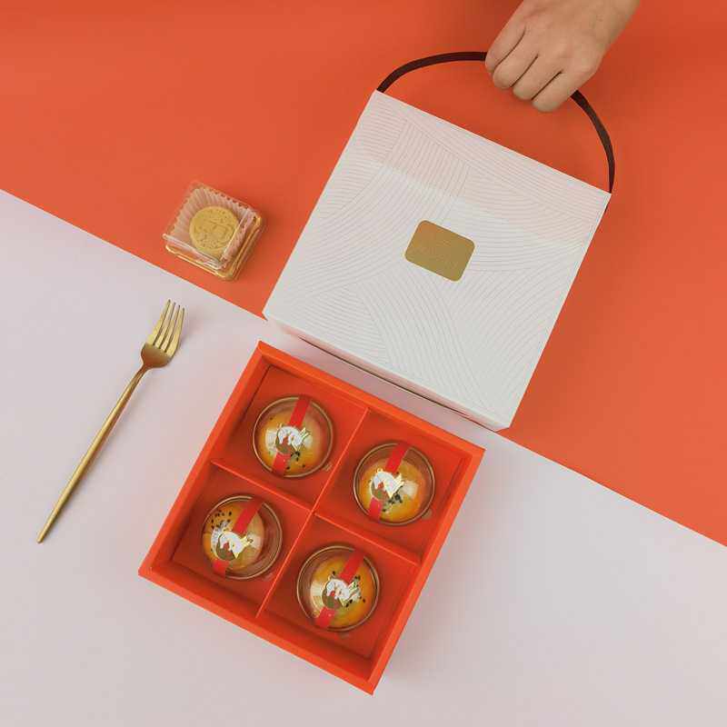 新款直销创意4粒6粒8粒冰皮月饼盒空盒 中秋月饼礼盒手提蛋黄酥包
