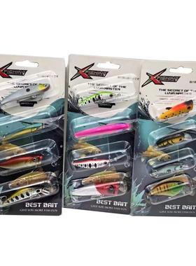 新款直销米诺波帕路亚饵假饵套装4到8公分远投款渔具用品款式搭配