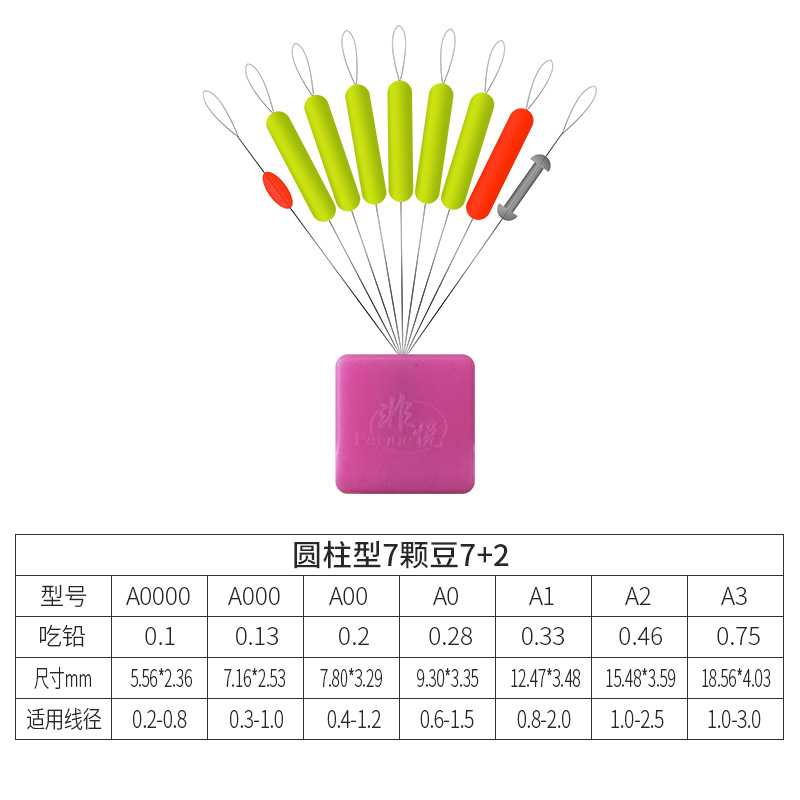 新款直销非悦七星漂圆柱形橄榄型鱼漂传统钓鱼浮子浮漂朝天钩线组