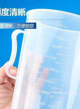 新款直销塑料烧杯 100ml200ml250ml500ml1000ml2000ml 塑料刻度量