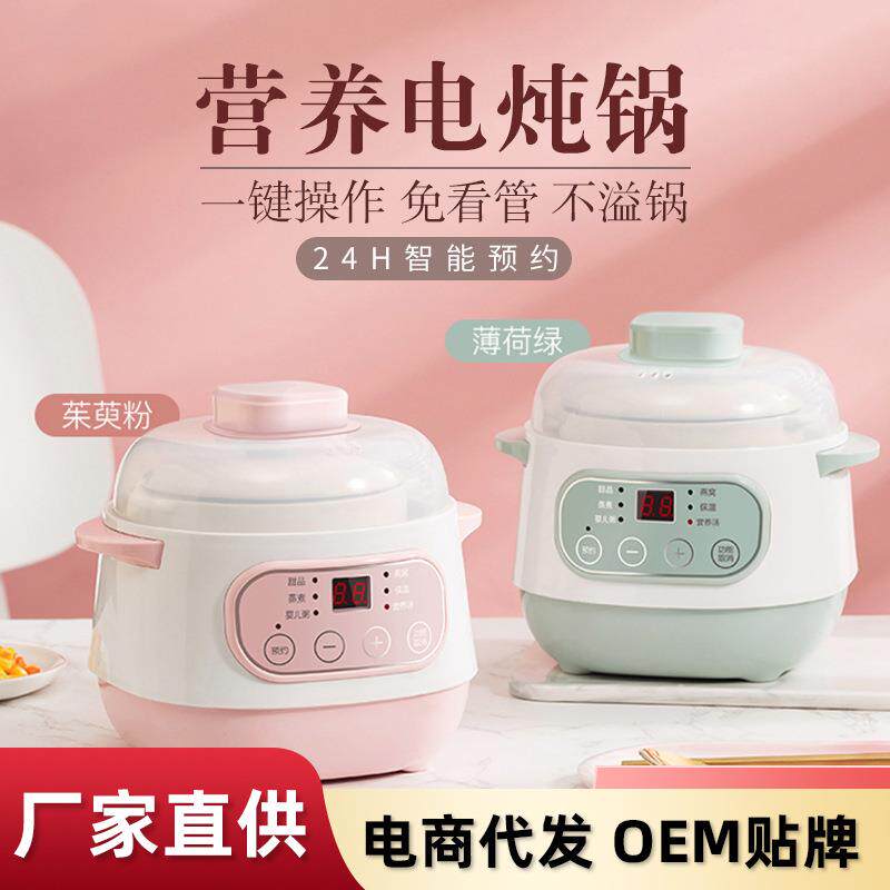 新款直销智能小型电炖锅预约定时隔水炖全自动迷你煮粥煲汤锅电炖