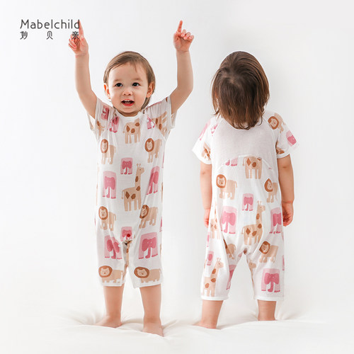 妙贝亲夏季家居服连体衣