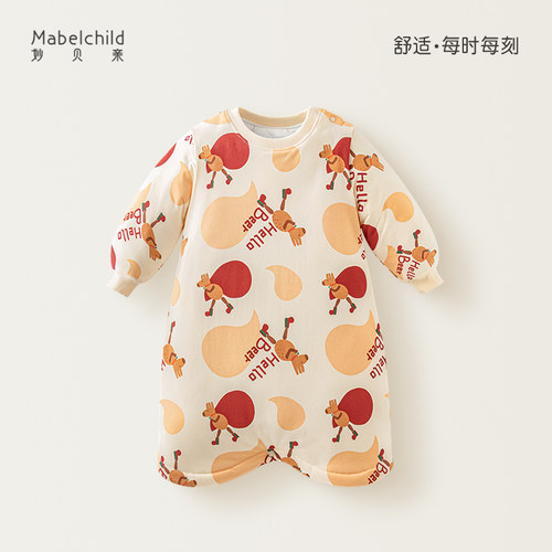 mabelchild冬季加厚棉睡衣