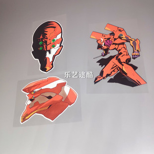 痛EVA车贴新世纪福音战士2号机头像明日香笔记本行李箱汽车贴纸