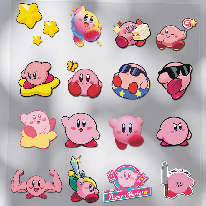 可爱贴纸PVC贴纸星之卡比