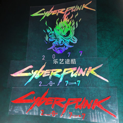 赛博朋克2077车贴骷髅未来沙盒游戏BD播放器舞Cyberpunk汽车贴纸
