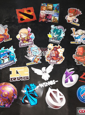 游戏DOTA2车贴国际邀请赛TI9盾中国战队LGD RNG VG WINGS汽车贴纸