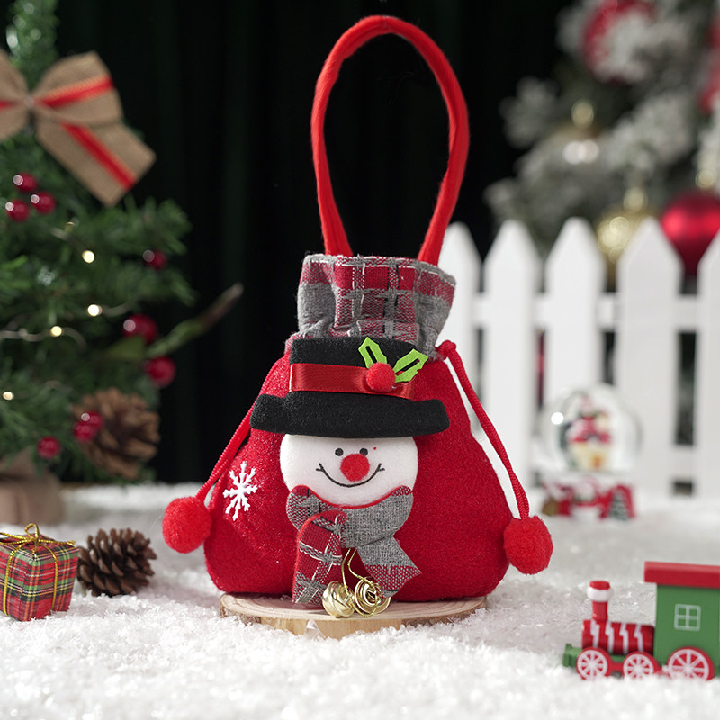 圣诞节幼儿园糖果袋礼品袋苹果袋圣诞老人礼物袋平安夜包装盒子