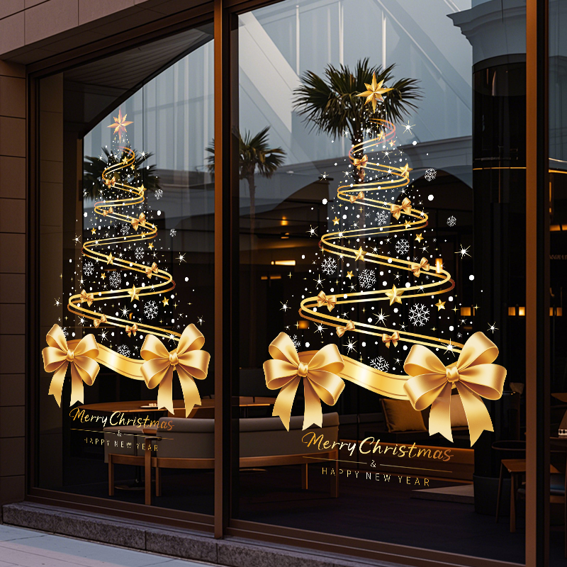 2026圣诞节装饰品静电贴玻璃贴