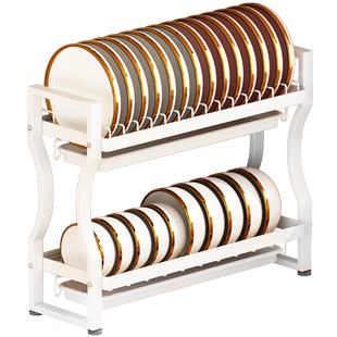 厨房碗架沥水架304不锈钢滤水碗碟架窄置物架2025新款碗盘收纳架