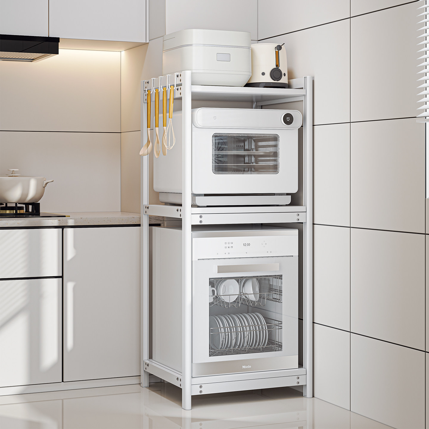 不锈钢厨房烤箱置物架大尺寸专用放洗碗机微波炉落地多层收纳架子,厨房/烹饪用具,厨房置物架/置物柜/角架,淘宝优惠券,粉丝福利购,淘宝优惠卷